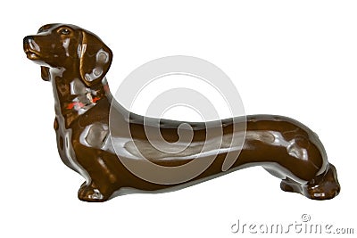 Vintage dog figurine Stock Photo