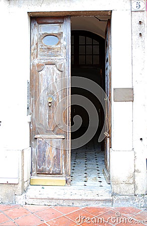 Vintage doorway Stock Photo