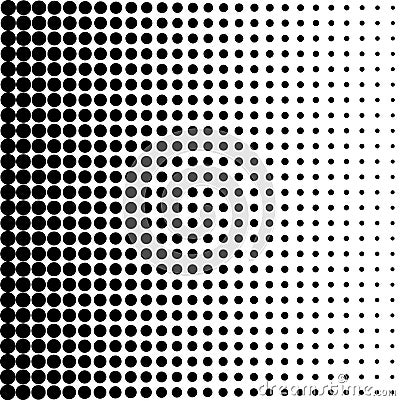 Vintage Dots Background. Halftone Texture. Fade Distressed Overlay. Grunge Backdrop. Vector illustration Vector Illustration