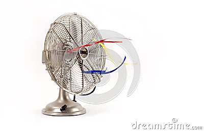 Vintage Electric Fan Stock Photo