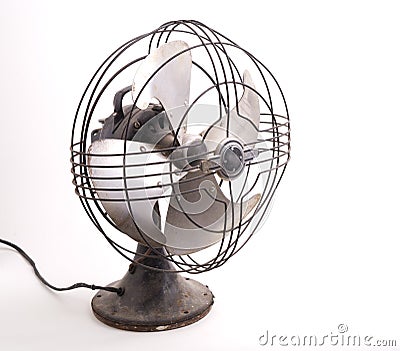 Vintage Electric Fan Stock Photo