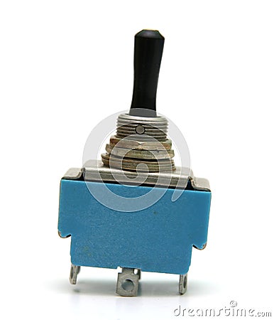 Vintage electrical switch Stock Photo