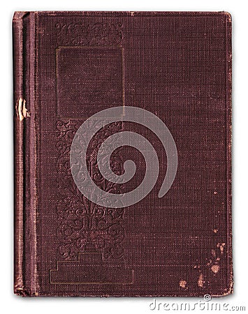 Vintage Embossed Bookcover Blanked Stock Photo