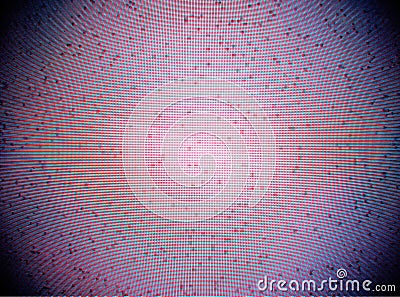 Vintage empty tv screen with chromatic aberration background Stock Photo