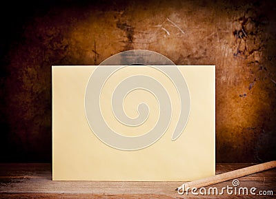 Vintage Envelope Background Stock Photo