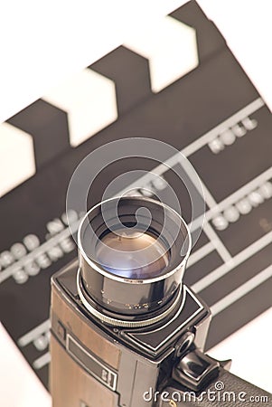 Vintage equipment for video recording. Stock Photo