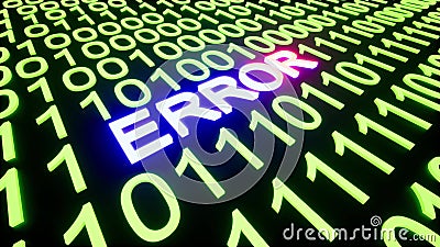Vintage error code is blink digital wallpaper design Technology network concept Bad interference Futuristic information Stock Photo