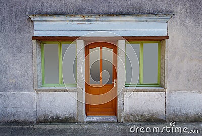 Vintage facade or entrance to shop Stock Photo