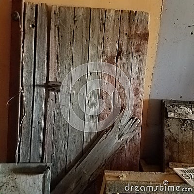 Vintage farm door Stock Photo