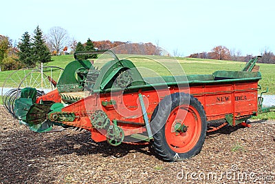 Vintage Farm Equipment Stock Photo