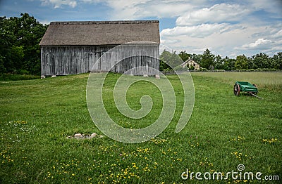 Vintage Farm Site Stock Photo