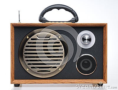 Vintage fashioned radio Stock Photo