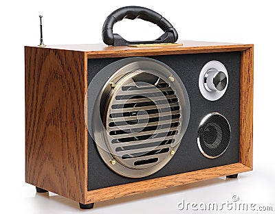 Vintage fashioned radio Stock Photo