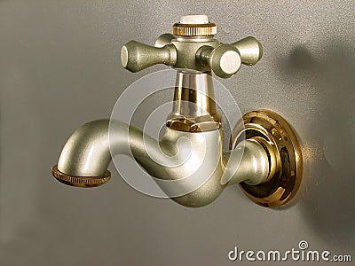 Vintage Faucet Tap design Stock Photo