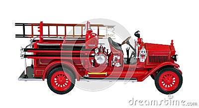 Vintage Fire Engine Stock Photo