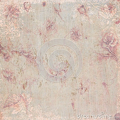 Vintage floral antique background theme Stock Photo