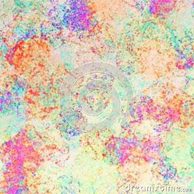 rainbow effect canvas mixed overlay abstract point art oil paint pattern design grunge texture blur seamless backcloth Stock Photo