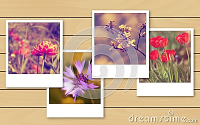 Vintage flowers photo Stock Photo