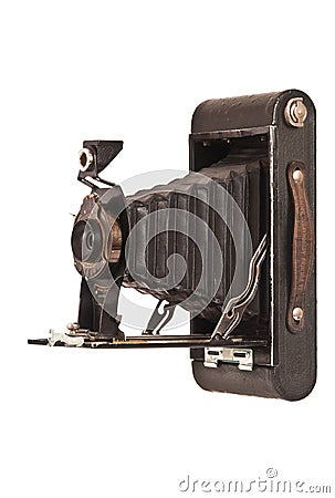 Vintage folding kodak brovnie camera Stock Photo