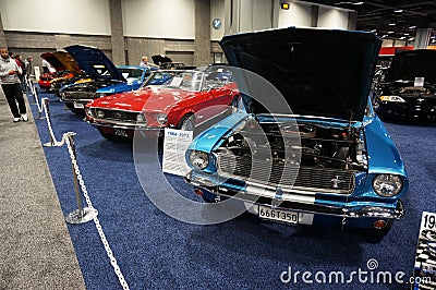 Vintage Ford Mustangs Editorial Stock Photo