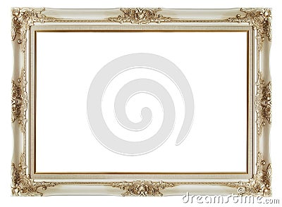 Vintage frame on white background Stock Photo