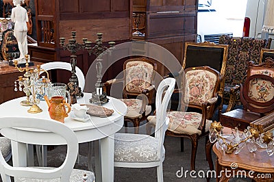 Vintage furniture Stock Photo