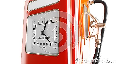 Vintage gasoline fuel pump Stock Photo