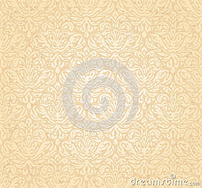 Vintage gentle wedding peach grunge background design Vector Illustration