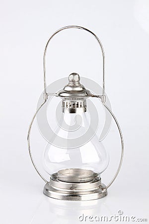 Vintage Glass Lantern Stock Photo