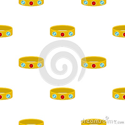 Vintage gold bangle pattern seamless Vector Illustration