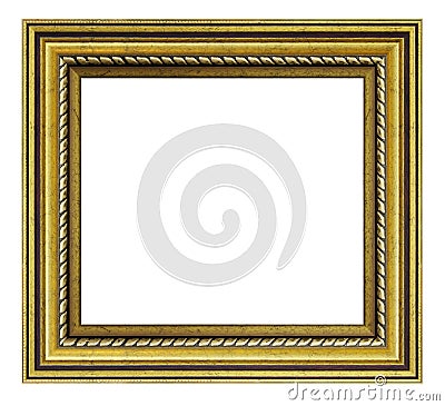 Vintage golden square frame Stock Photo