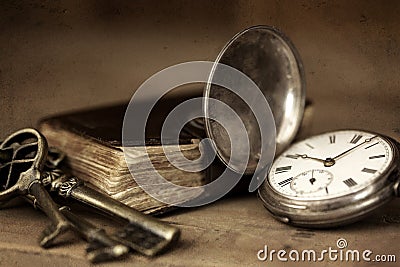 Vintage Grunge Still Life Stock Photo