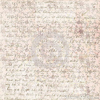 Vintage grungy faded Shabby chic abstract floral background Stock Photo