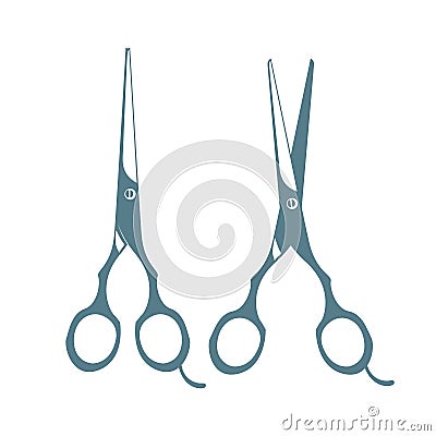 Vintage Hair Cutter Scissor Icon Vector for Barbershop Vector Illustration