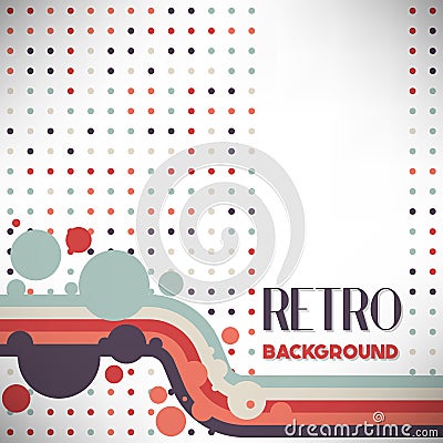 Vintage halftone style background Design Template Vector Illustration