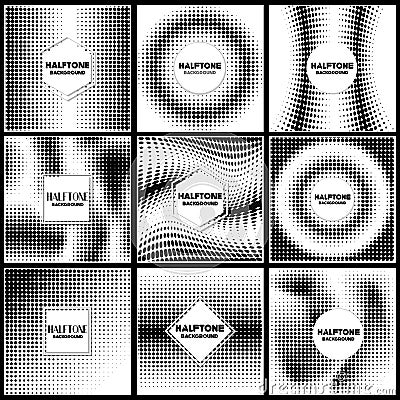 Vintage halftone style background Design Template Vector Illustration