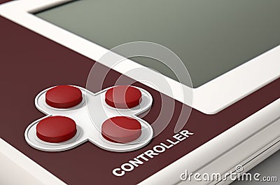 Vintage Handheld Video Game Stock Photo