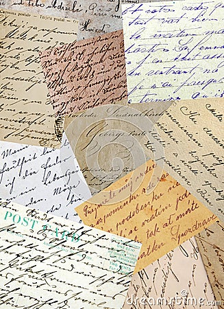 Vintage handwriting Stock Photo