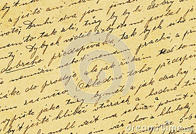 Vintage handwriting Stock Photo