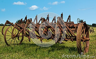 Vintage Harrow Stock Photo