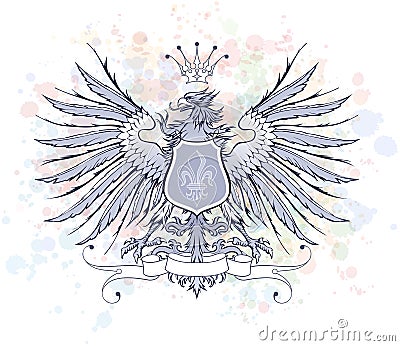 Vintage heraldic emblem Vector Illustration