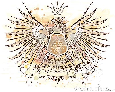 Vintage heraldic emblem Vector Illustration