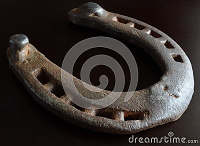 Vintage horseshoe Stock Photo