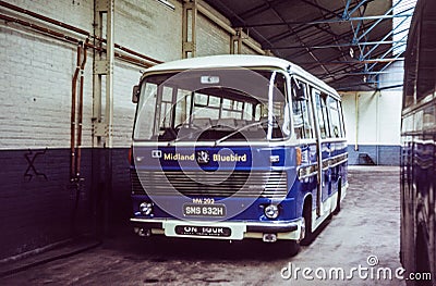 Vintage image of bus Editorial Stock Photo