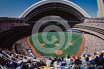 Vintage image of Sky Dome, Toronto, Canada Editorial Stock Photo