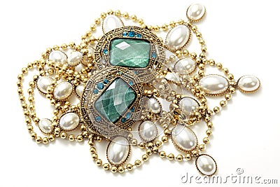 Vintage jewelry Stock Photo