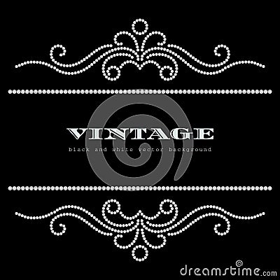 Vintage jewelry background Vector Illustration