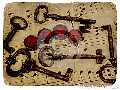 Vintage Keys Stock Photo