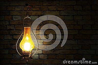 Vintage lamp Stock Photo