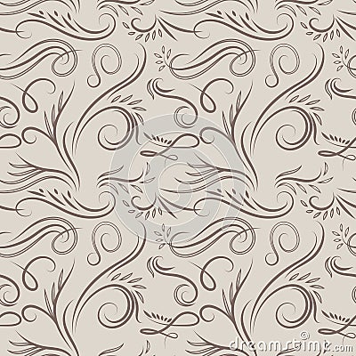 Vintage latte pattern Vector Illustration